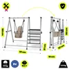 Detská hojdačka HyperMotion 2 v 1 s rebríkom SWING HYP15 – Náhľad obrázku produktu 7