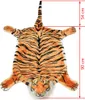 vidaXL Tigerfell Teppich Plüsch 144 cm Braun Produktbild-Vorschau 3