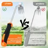 Unkraut Entferner Edelstahl Gartenwerkzeug mit Stiel, Hand Produktbild-Vorschau 3