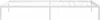 A white metal bed frame on a white background. Produktbild-Vorschau