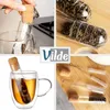 Vilde | Tamis à thé en verre Set - 3 pièces avec bouchon et Voir les images du produit 4