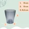 4er Set Orchideentopf Rauchfarbig Orchideen Übertopf Produktbild-Vorschau 2