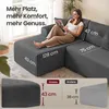 VASAGLE Modulares Sofa, Ecksofa mit Liege links, 244 cm Produktbild-Vorschau 5