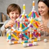 Malplay - Tubi magnetici 3D da costruzione, 42 pezzi, Anteprima dell’immagine prodotto 11