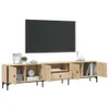 vidaXL TV-Schrank mit Schublade Sonoma-Eiche 200x25x44cm Produktbild-Vorschau 4