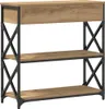 vidaXL Konsole Tisch Artisan-Eiche 75 x 28 x 75 cm Produktbild-Vorschau 7