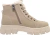 A side view of a cream-colored winter boot with a thick sole and faux fur lining. Anteprima dell’immagine prodotto