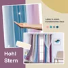 OKWISH 2 Stück Vorhang blickdichte Gardine Weiß Ösen 132 x Produktbild-Vorschau 3