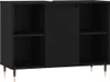 vidaXL Badschrank Schwarz 80x33x60 cm Holzwerkstoff Produktbild-Vorschau 1