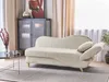BELIANI Chaiselongue Rechtsseitig Beige Leinenoptik mit Produktbild-Vorschau 4