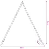 vidaXL Hochzeitsbogen Hellbraun 202 x 95 x 254 cm Massives Produktbild-Vorschau 8