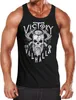 Herren Tank-Top Victory or Valhalla Skull Totenkopf Produktbild-Vorschau 1