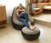 Fotel Dmuchany Z Pufą Sofa Zestaw Brązowy Podgląd zdjęcia produktu 4