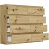 Nowoczesna KOMODA 120cm, SZAFKA, 8 SZUFLAD, R-120-S8 Podgląd zdjęcia produktu 5