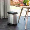 Curver Tretmülleimer Deco Rechteckig 30L Silbern Produktbild-Vorschau 2