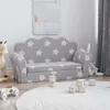 vidaXL Divano letto per bambini a 2 posti grigio chiaro con Anteprima dell’immagine prodotto 2