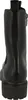 A black Chelsea boot shown from the back. Produktbild-Vorschau
