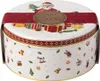 A round Villeroy & Boch tin filled with Christmas-themed cookies. Produktbild-Vorschau