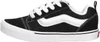 A side view of a single black Vans Knu Skool sneaker with white accents and laces, placed on a white background. Voir les images du produit