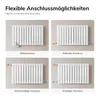 EMKE Heizkörper Flach 63 x 100,6 cm Doppellagig 1308 W Weiß Produktbild-Vorschau 6