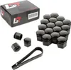 20x Radschrauben Kappen Set 19 mm schwarz glänzend für VW Produktbild-Vorschau 1