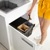 Relaxdays Cestino da rifiuti da incasso a 4 scomparti, Anteprima dell’immagine prodotto 2
