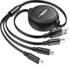 USB multi mobilný telefón rýchle nabíjanie kábel 3v1 pre Náhľad obrázku produktu 2
