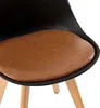 HJ_WeDoo Jeu de 8 chaises de salle à manger avec pied en Voir les images du produit 3