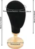 Perückenkopf - Mannequin-Kopf Displayständer - Leinenbezug Produktbild-Vorschau 5