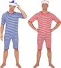 Historischer Badeanzug Kostüm blau-weiß geringelt 20er Jahre Schwimmer für Herren Gr. M-XXL Fasching Karneval Beachparty Mottoparty Produktbild-Vorschau