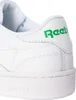 Close-up of the heel and sole of a white Reebok sneaker with green branding. Produktbild-Vorschau