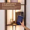 EDISHINE Stehlampe Wohnzimmer mit 4 Holz-Regal, LED Dimmbar Produktbild-Vorschau 4