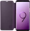 A purple Samsung Galaxy S9 phone case is shown open, revealing the phone screen with a large '9' graphic. Produktbild-Vorschau