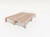 Gigapur G56 Massivholz-Bett 140x200 cm – Kiefer Natur Produktbild-Vorschau 2