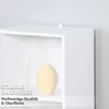 Regał na książki, biały regał MDF z 4 poziomami, 32 x 24 x Podgląd zdjęcia produktu 5
