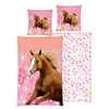 Pferde Bettwäsche für Mädchen 135x200 80x80 cm Rosa aus Produktbild-Vorschau 7