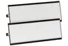 Two rectangular air filters with black frames are placed one above the other on a white background. Produktbild-Vorschau