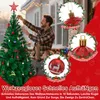 A father and son decorating a Christmas tree. Voir les images du produit