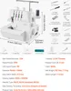VEVOR Overlock-Nähmaschine, 1250 Stiche pro Minute, Produktbild-Vorschau 7