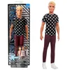 Barbie Fashionitas - Ken Puppe (blond) mit schwarzem Shirt Náhled obrázku produktu 1