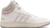A white Adidas high-top sneaker with gray and pink accents. Podgląd zdjęcia produktu
