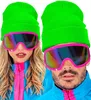 "Mütze Beanie Neon Grün"  Wolloptik Produktbild-Vorschau 7