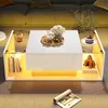 Merax 100x50x31cm Table basse, Table de salon réglable en Voir les images du produit 5