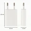 Two white USB power adapters are shown side-by-side, with dimensions indicated by measurement lines and text. Produktbild-Vorschau