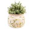 Clayre & Eef Pot de fleurs Ø 20x15 cm Jaune Céramique Voir les images du produit 2