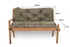 Gartenbankkissen 100×60×50 cm Grün – bequemes Sitz- und Produktbild-Vorschau 2
