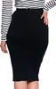 Gonna - Gonna da donna taglia 2XL/3XL - Gonna midi nera - Anteprima dell’immagine prodotto 3