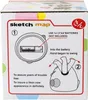 Instructions for inserting batteries and operating a product. Produktbild-Vorschau