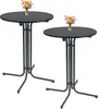 2x Stehtisch klappbar Ø 80 cm Höhe 110 cm Stahl Gastrotisch Produktbild-Vorschau 1