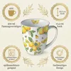 Tasse 10cm Porzellan mit Zitronen & Schmetterling Motiv Produktbild-Vorschau 4